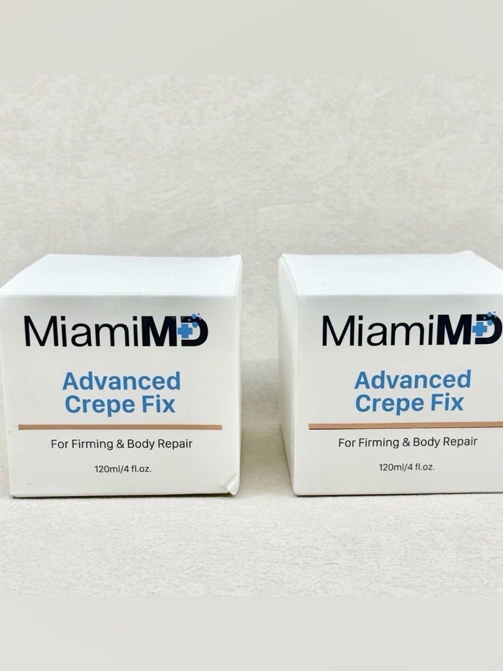 2 PACK MiamiMD Miami MD ADVANCED CREPE FIX Firming & Body Repair 4oz NEW Sealed